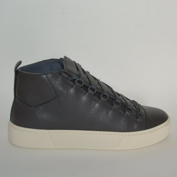 NWT BALENCIAGA MENS ARENA HITOP LEATHER SNEAKERS US 8 EU 41 - Picture 2 of 9